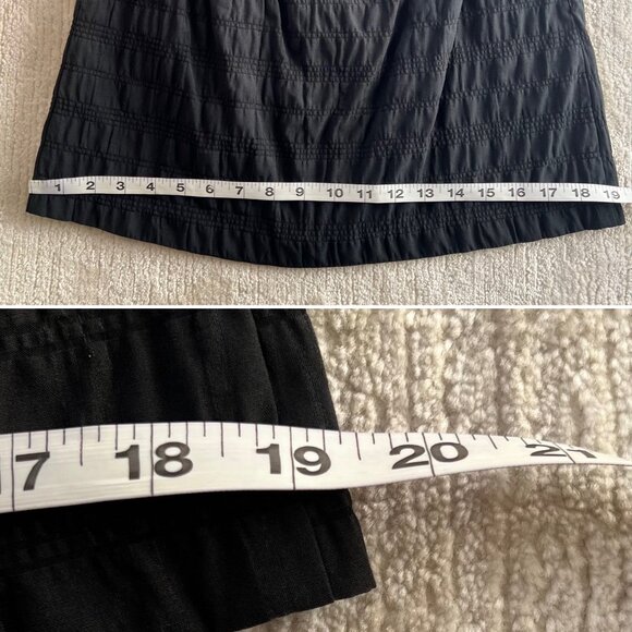 Richard Chai For Target Skirt Womens Size 1 Black Textured Mini Skirt Back Zippe - Picture 8 of 9